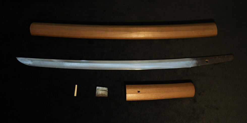 Miniaturbild: Mumei 無銘 Wakizashi Authentisches japanisches Schwert Katana [岡山県第59869]