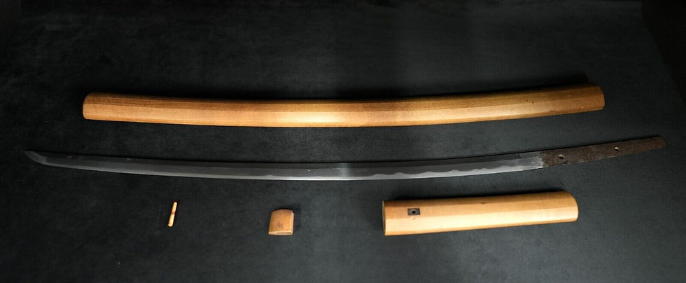 Miniaturbild: Mumei 無銘 Katana Japanisches Schwert authentisch [富山県第14879]