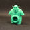 Thumbnail: Green Shrek 3D Printed Toothpaste Dispenser, smiling with visible round hole at chest for toothpaste to enter.