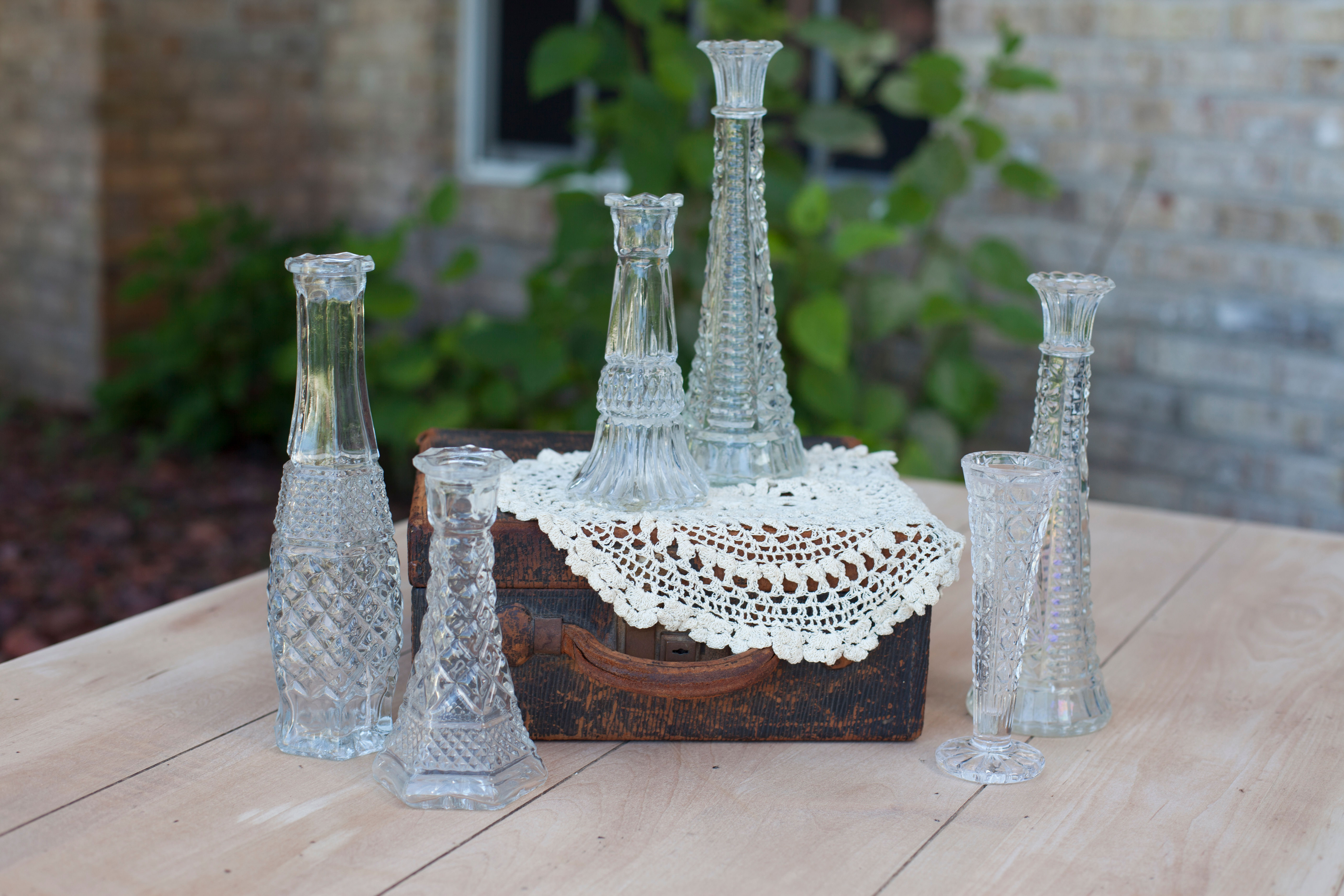Crystal Bud-Vases