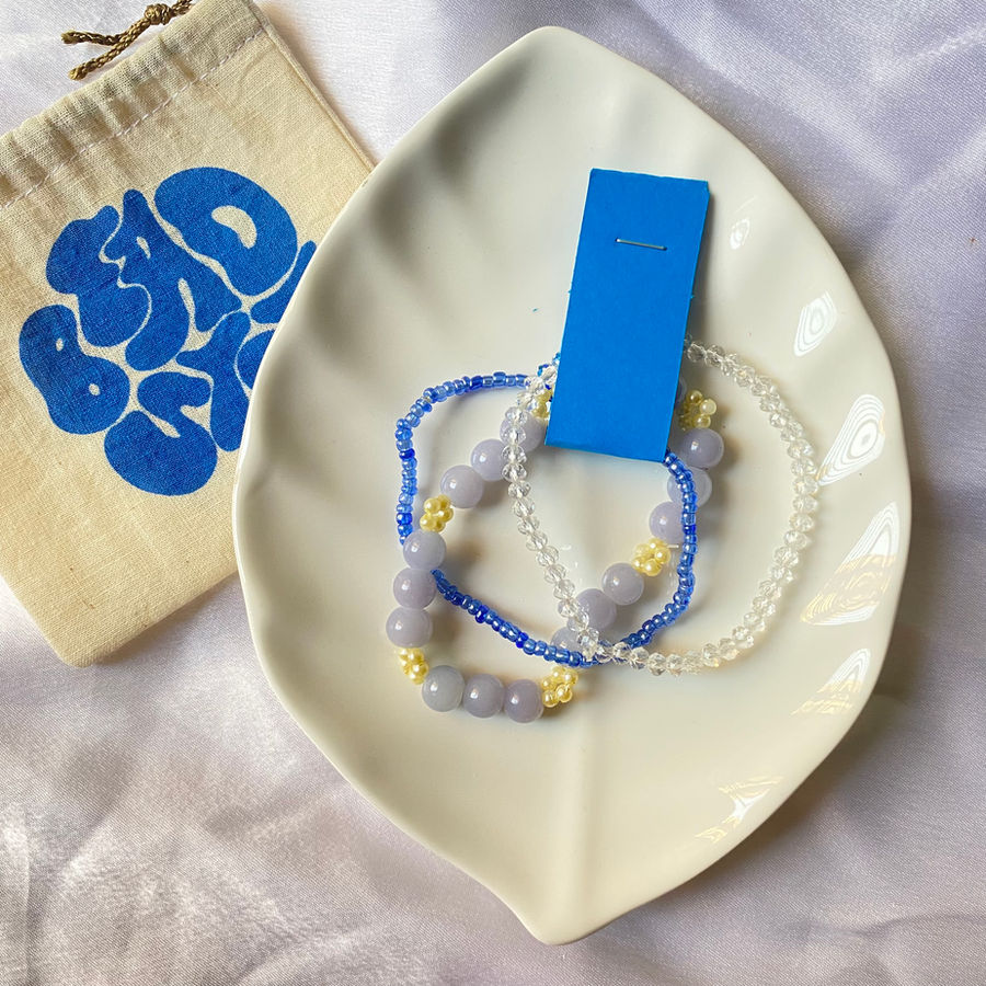 Ocean blue beads
