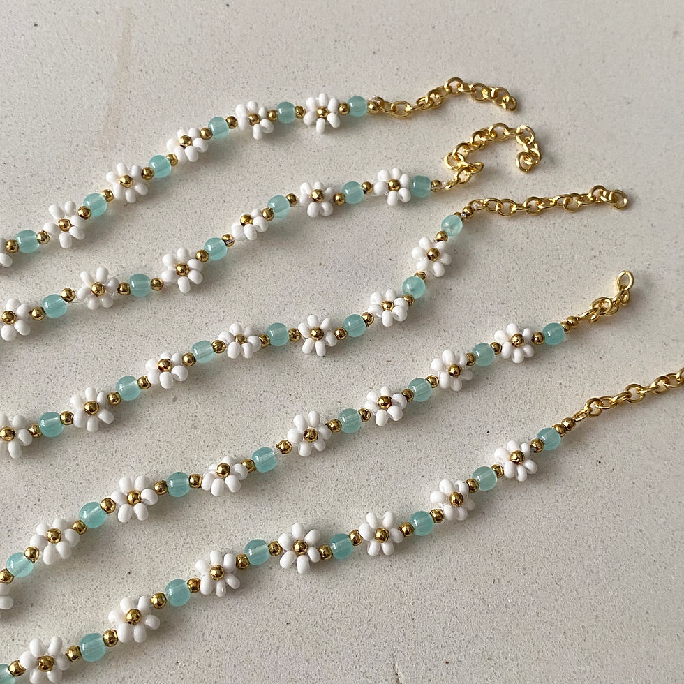 Thumbnail: Seed Bead Flower Bracelet