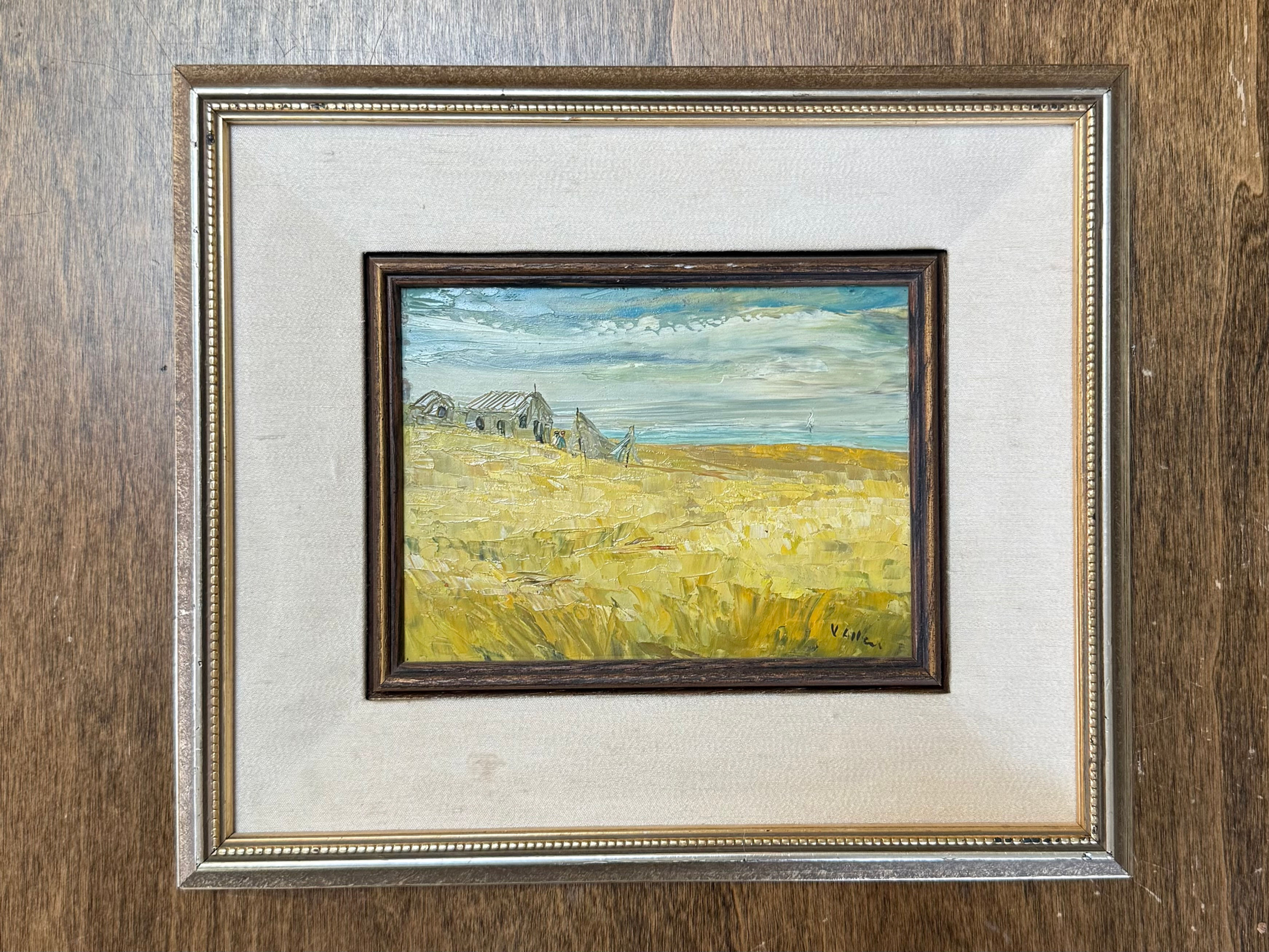 Viola Allen Mid Century Impasto Landscape Painting
