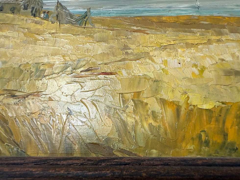 Thumbnail: Viola Allen Mid Century Impasto Landscape Painting