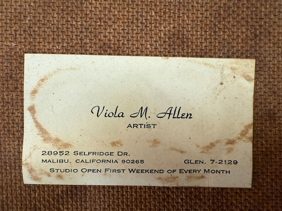 Thumbnail: Viola Allen Mid Century Impasto Landscape Painting