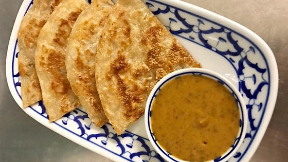 ROTI WITH PEANUT SAUCE