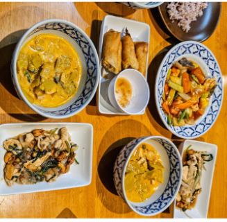 Arranged Food and Objects