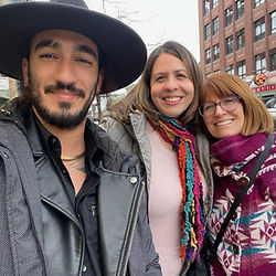 Alex, Jim, & Pamela hug