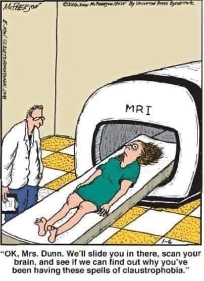 Sometimes laughter helps calm the nerves — literally!