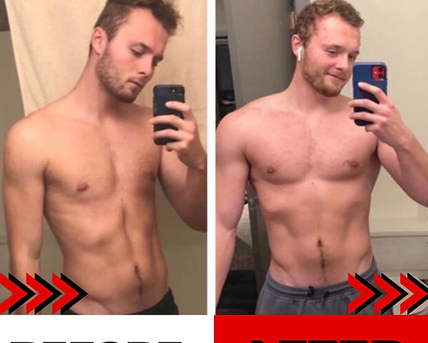 ZACK Fitness Before and After Transformation