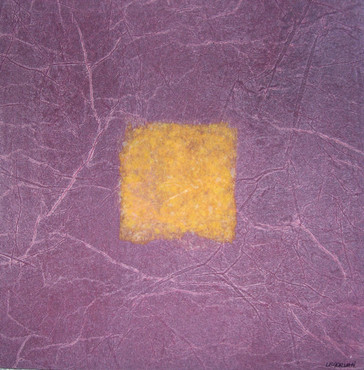 Sophie Le Morvan - Carré jaune sur fond violet