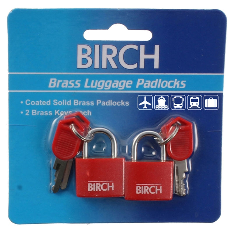 Thumbnail: BIRCH SET OF 2 LUGGAGE LOCKS  20MM