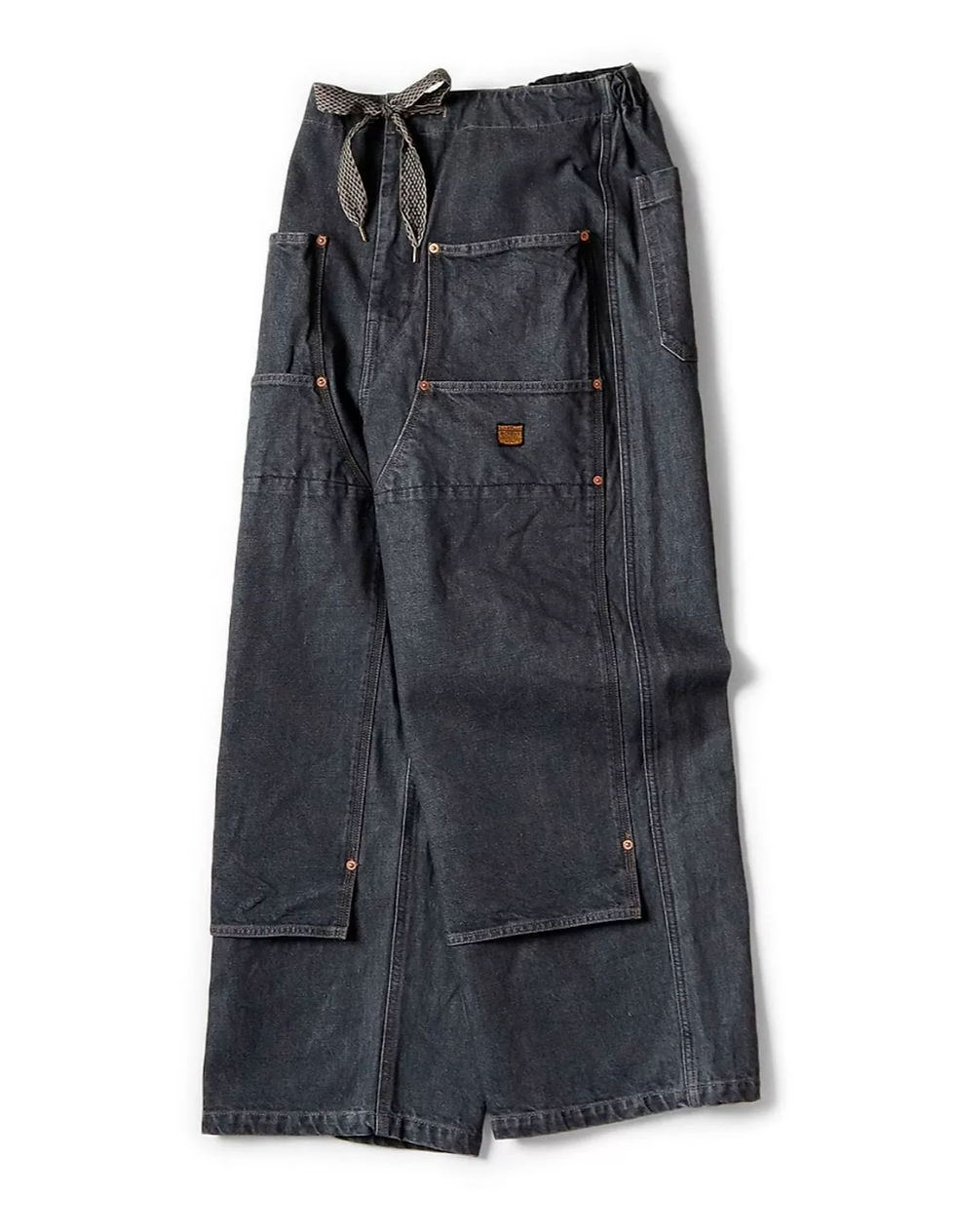 섬네일: Kapital 24ss Denim cargo Pants