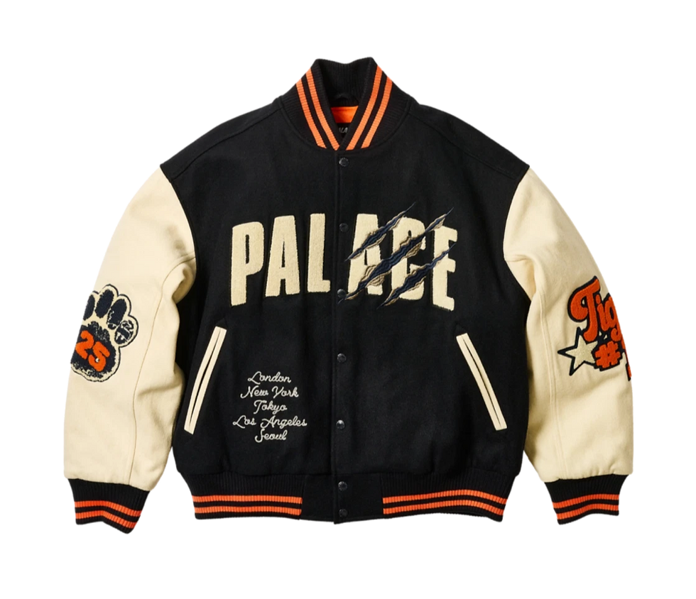 섬네일: Palace 25ss Tora Tora Varsity Jacket