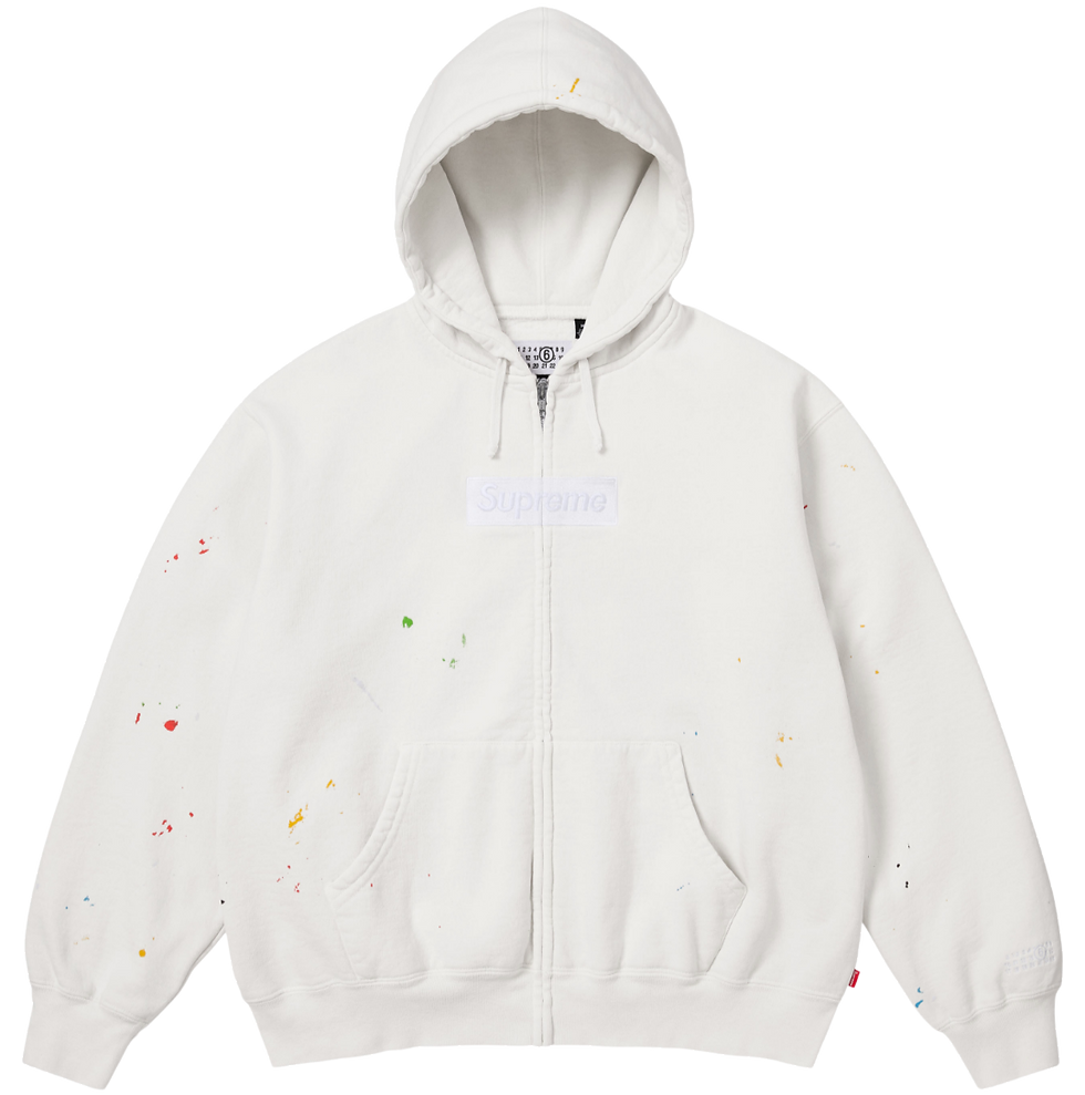 섬네일: Supreme X MM6 Box Logo Hoodie Zip