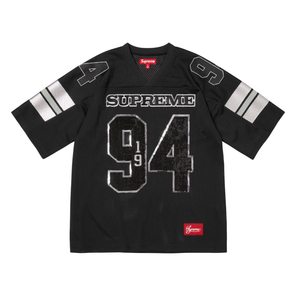 Supreme 25FW SEQUIN Football Jersey
