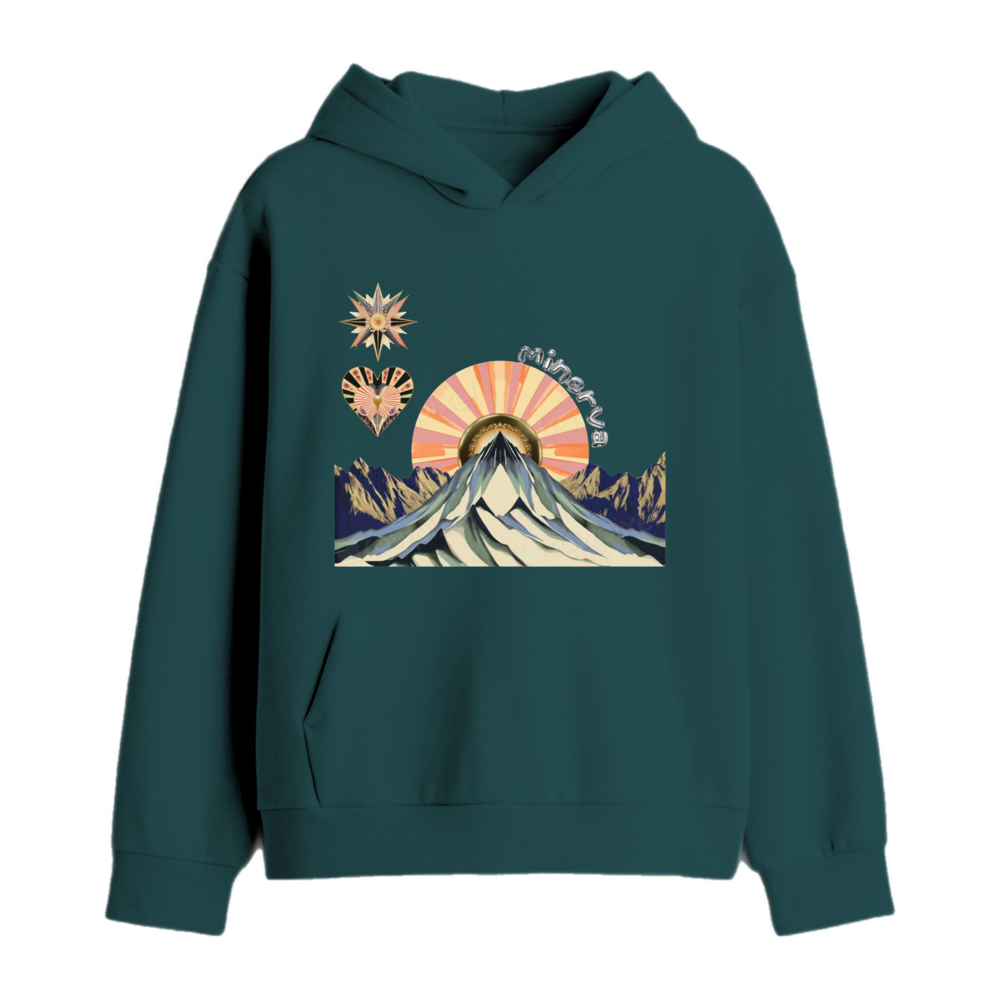 Crimson Dream in forest green