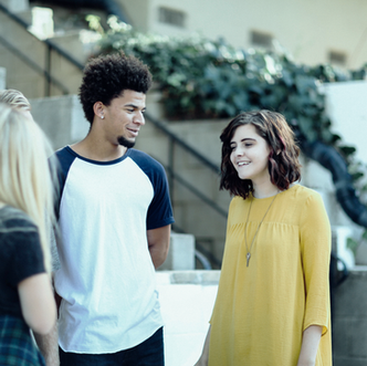Three young people together 