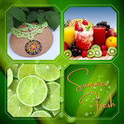 colier handmade crosetat mandala pictata