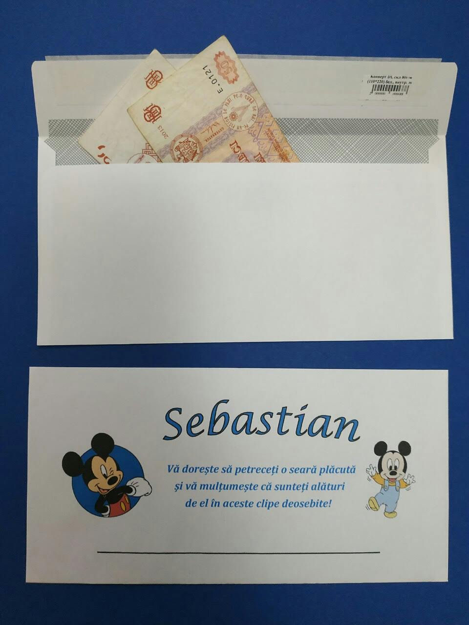 Miniatură: Plic simplu format DL personalizat la dorința 