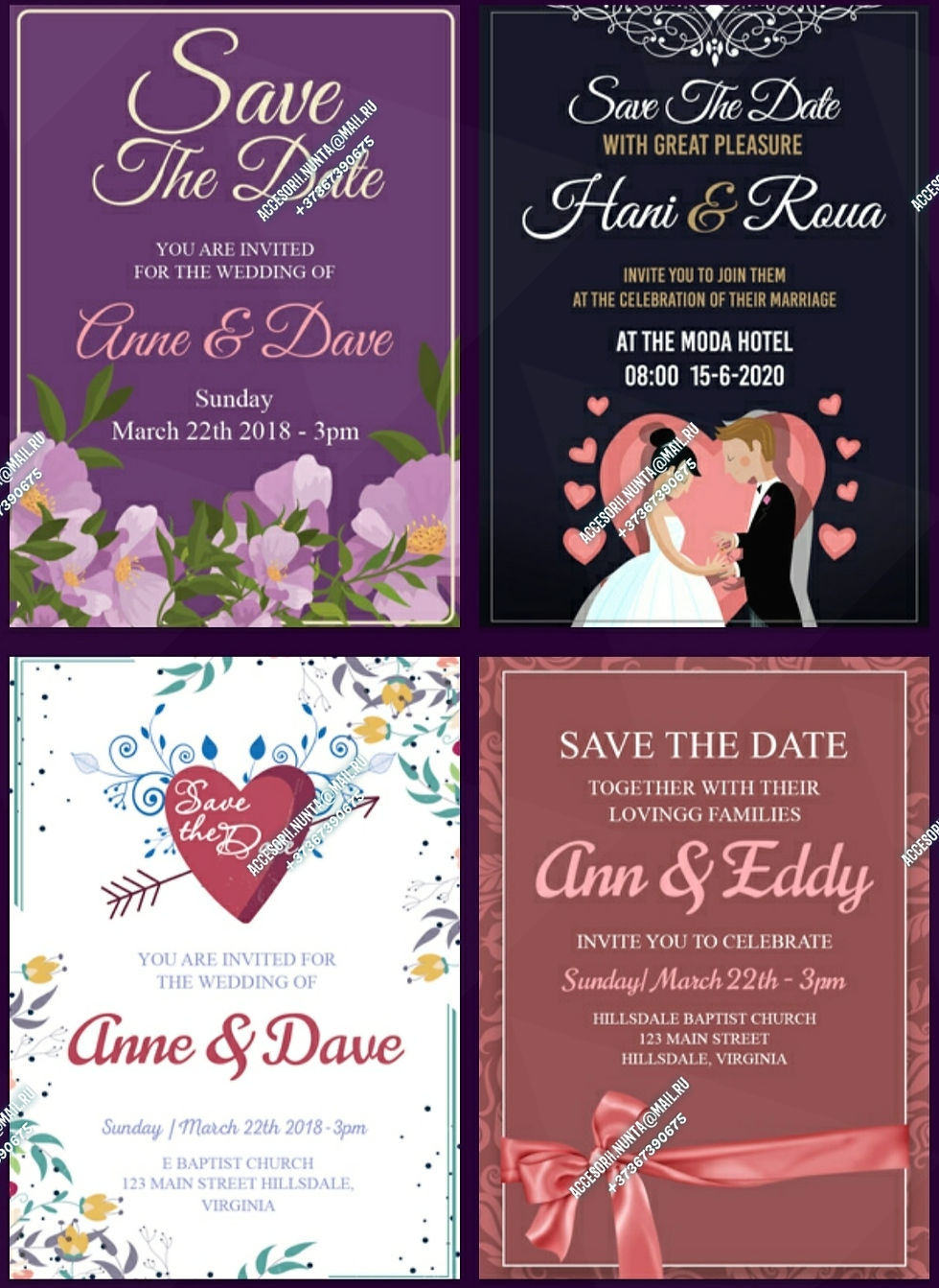 Miniatură: Invitații card (reliefat ) 
