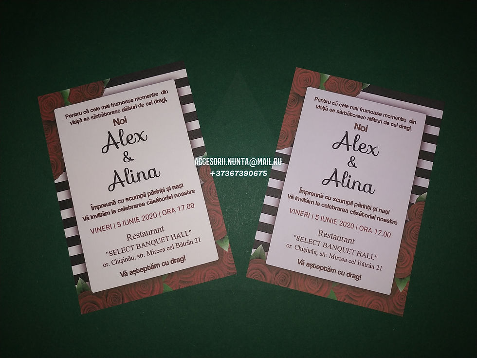 Miniatură: Invitații card (reliefat ) 