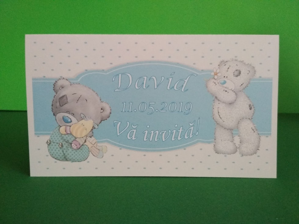 Miniatură: Invitații ursuleț Teddy 