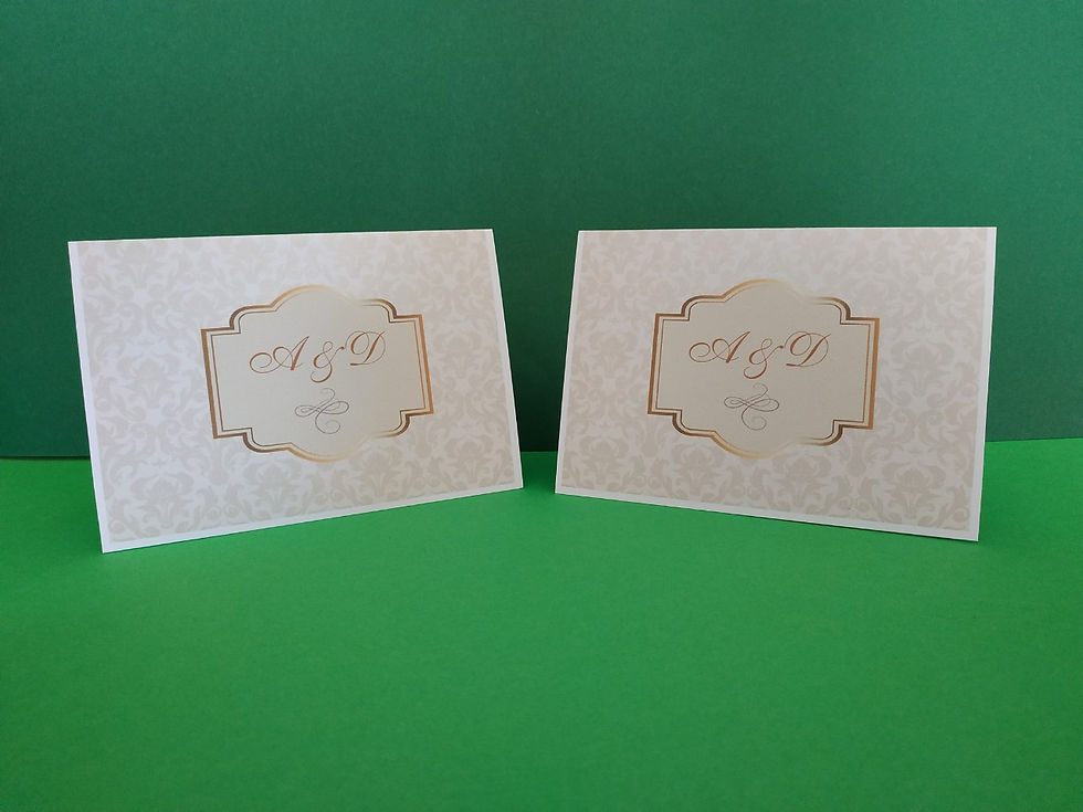 Miniatură: Invitație card aurum