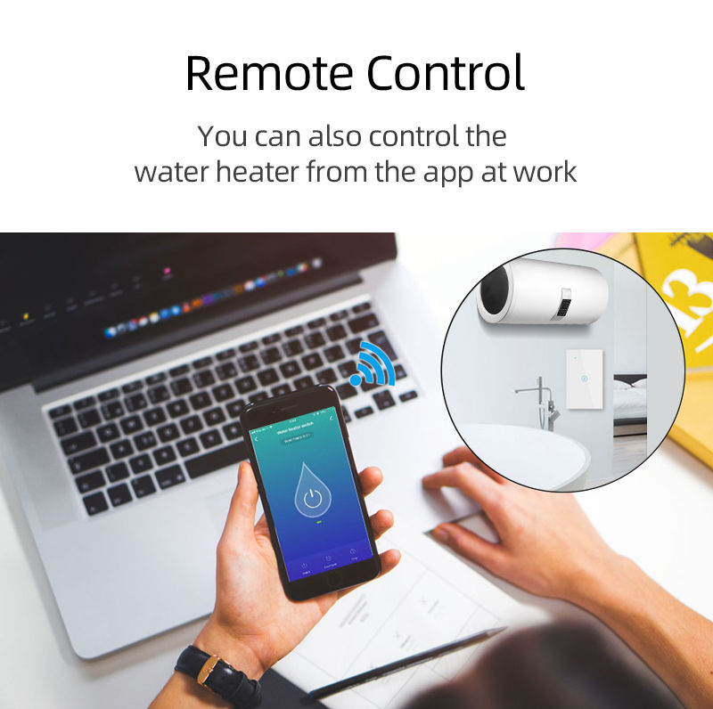 Thumbnail: ANDELI Tuya EU US  Israe WiFi Smart Water Heater Boiler Switch 4400W Air Conditi