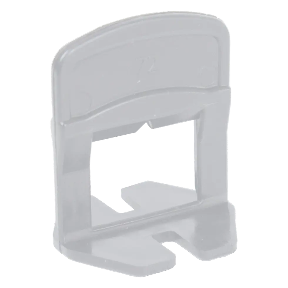 Thumbnail: StrataWedge D-Clip Spacers: 1.5 mm thick - 3 to 12 mm tiles