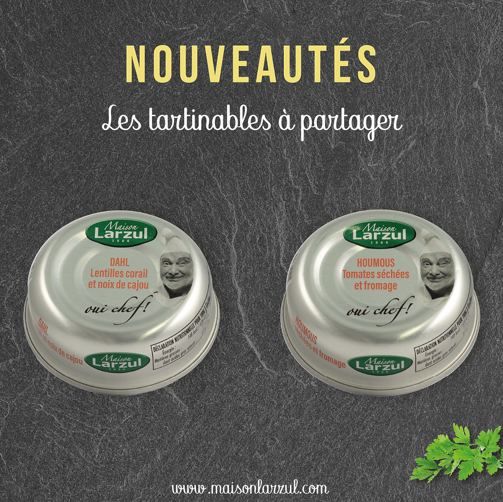 Nouveautés tartinables Maison Larzul