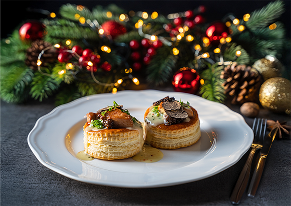 Vol-au-vent escargots de Bourgogne et foie gras