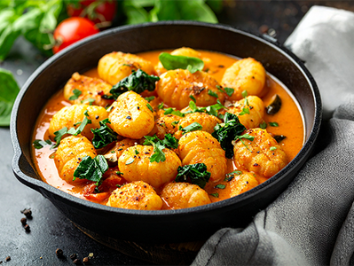 Gnocchis à la bisque de homard...