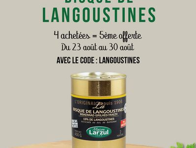 Promotion sur les bisques de langoustines