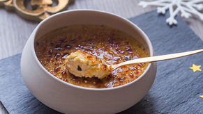 Crème brûlée aux escargots