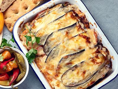 Langue de bœuf et aubergines fondantes...