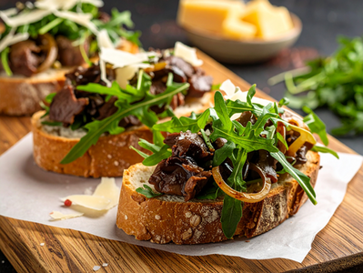 Bruschettas aux gésiers de canard