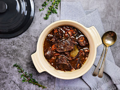 Un bourguignon original à la langue de bœuf !