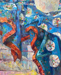 oil, resin on canvas