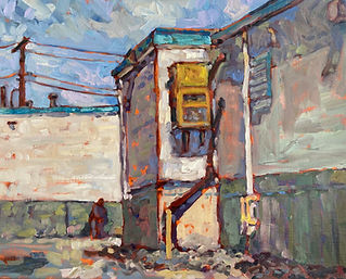 oil, resin on canvas