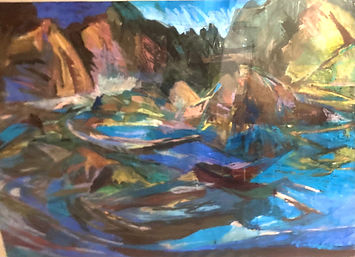 Water based paints & pastels on paper