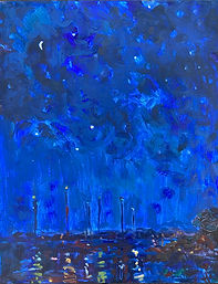 oil, resin on canvas