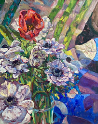 oil, resin on canvas