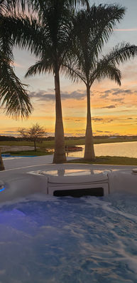 view from hottub