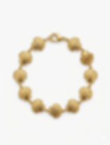 Oversized gold shell bracelet productshot with white background