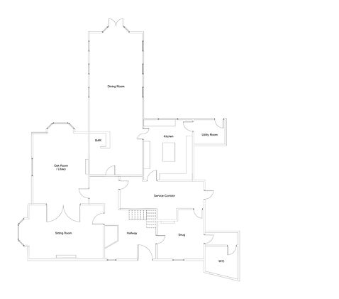 Castleman Floor Plan | Chettle Lodge
