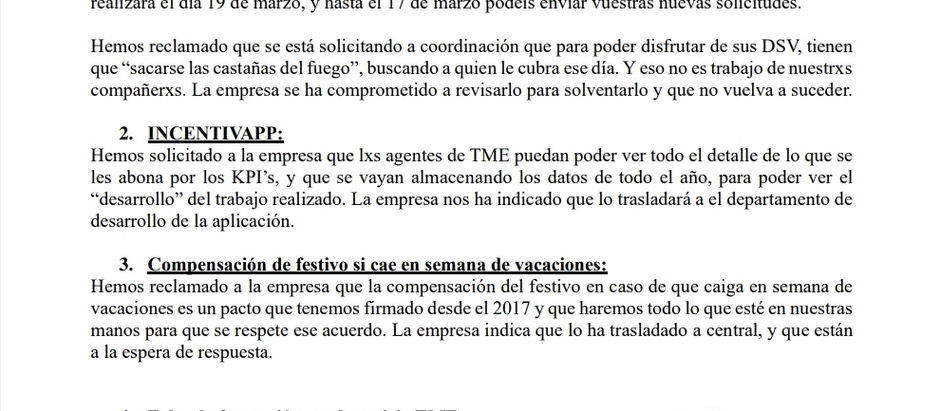 🚨Resumen reunión con la empresa