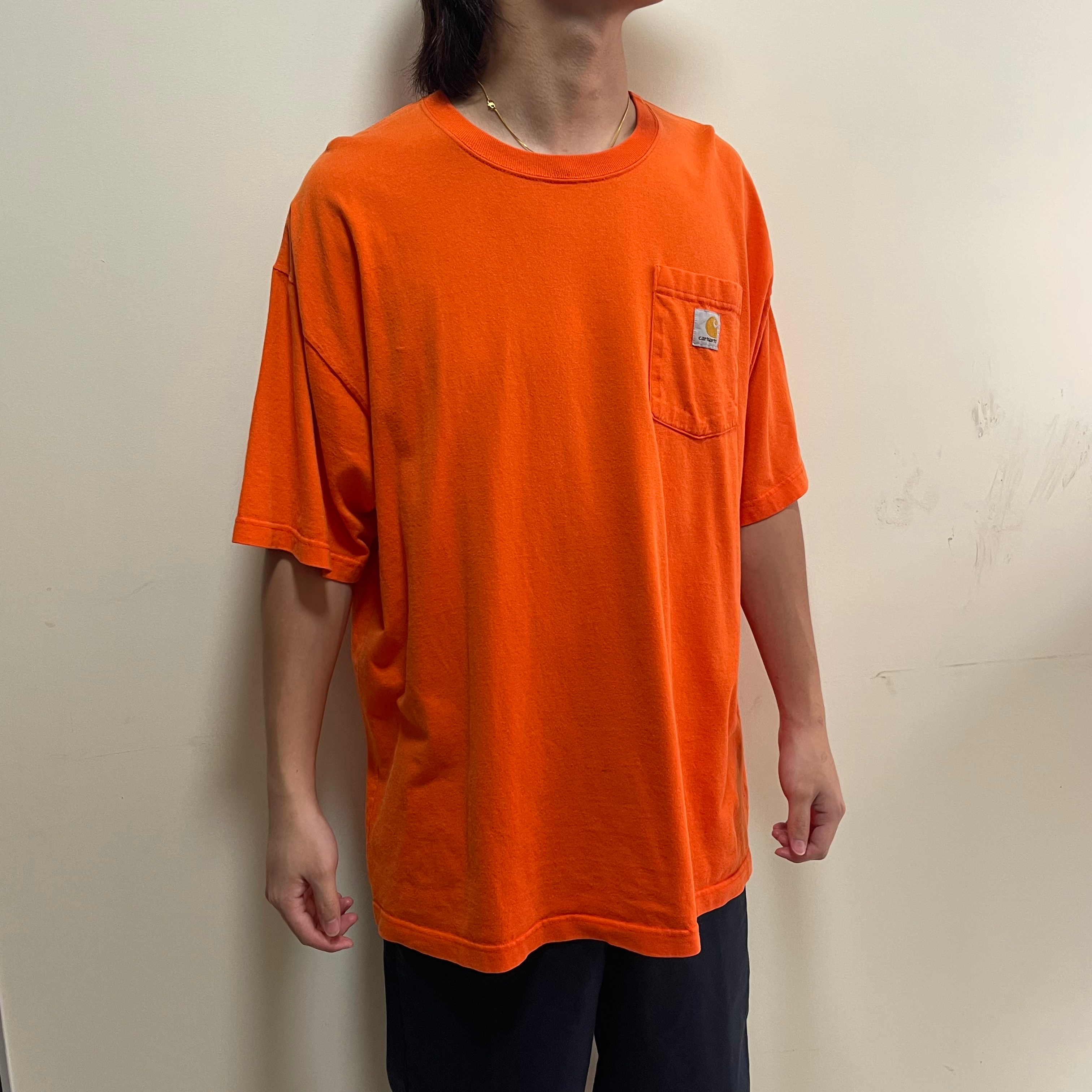 Carhartt Orange Plain Original Fit Tee (PTP 26")