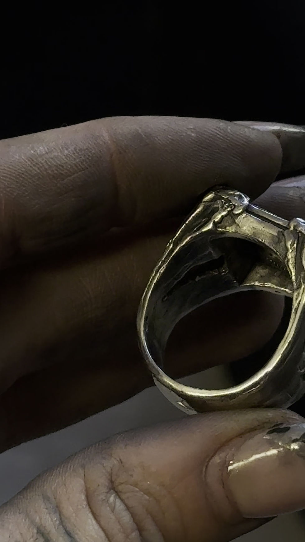 Thumbnail: Bague amulette argent