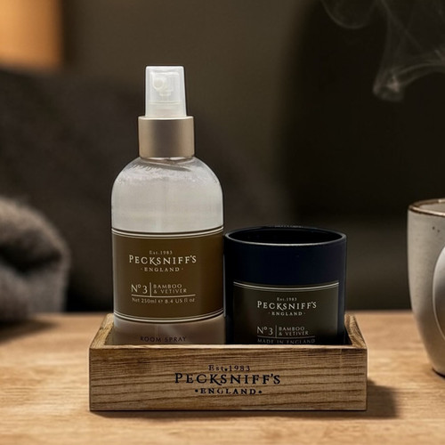 Mandle Bamboo & Vetiver Home Duo Set | Pecksniff's